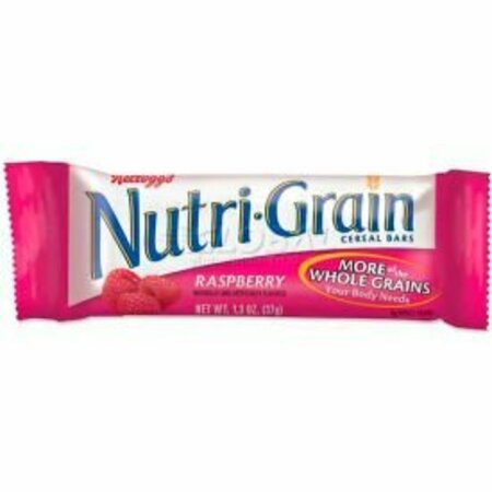 KELLOGGS Kelloggs® Nutrigrain Cereal Bars, Raspberry, 1.3 Oz, 16/Box KEB35845